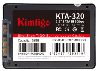 картинка Твердотельный накопитель SSD 256 Gb, SATA 6 Gb/s, Kimtigo KTA-320-256G, 2'5, TLC от магазина itmag.kz