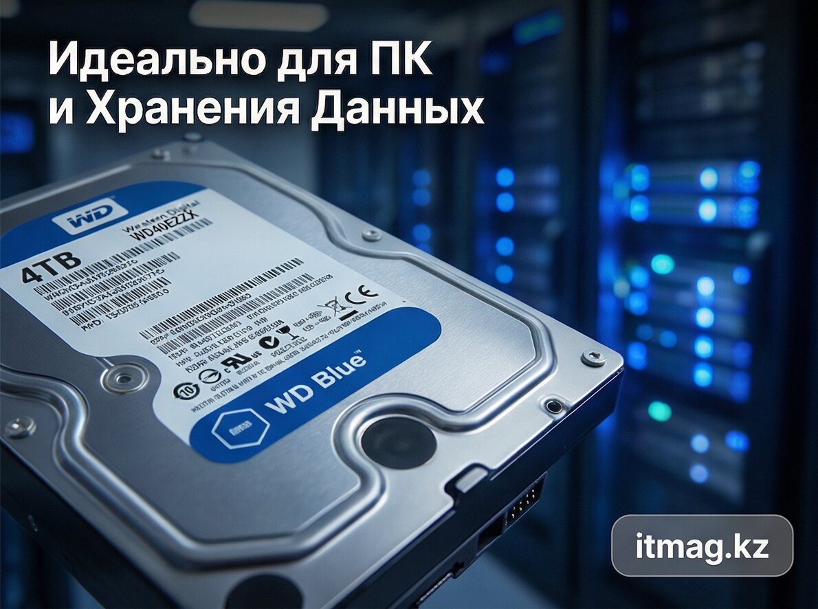 Жёсткий диск HDD 4 Tb SATA 6Gb/s Western Digital Blue (WD40EZZX) фото