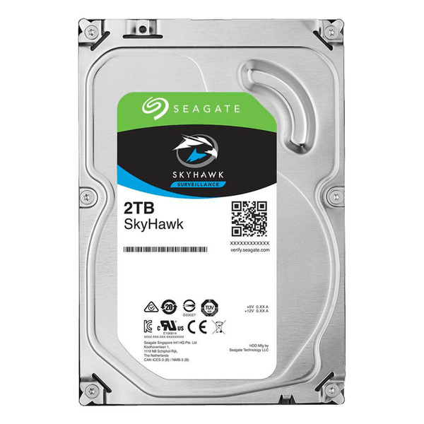 картинка Жесткий диск Seagate Жесткий диск HDD 2TB Seagate SkyHawk (ST2000VX015) от магазина itmag.kz