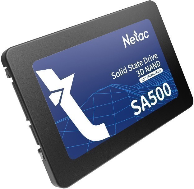 картинка Твердотельный накопитель SSD 240Gb, SATA 6 Gb/s, Netac SA500, 2.5", 3D TLC, 520R/450W от магазина itmag.kz