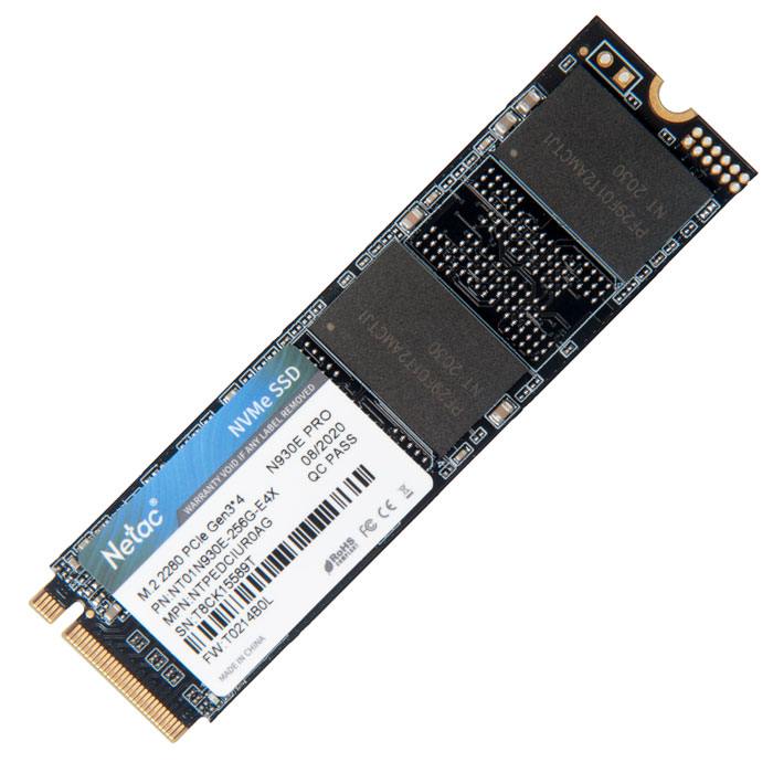 картинка Твердотельный накопитель SSD 256Gb, M.2 2280, Netac N930E Pro, NVMe, PCIe 3x4, 2040R/1270W от магазина itmag.kz