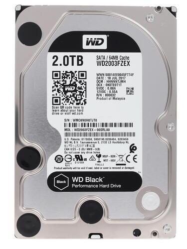 картинка Жесткий диск HDD 2 Tb SATA 6Gb/s Western Digital Black WD2003FZEX от магазина itmag.kz