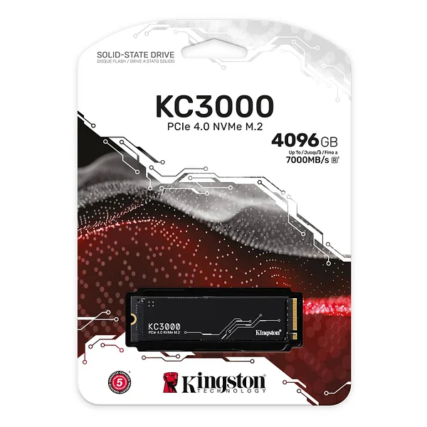 Твердотельный накопитель SSD Kingston SKC3000D/4096G M.2 NVMe PCIe 4.0 (SKC3000D/4096G) фото