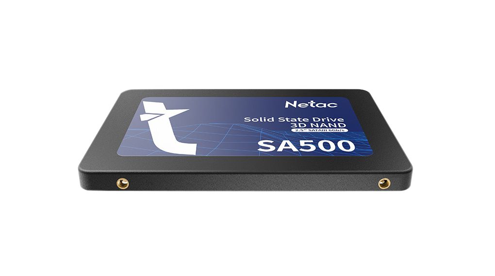 картинка Твердотельный накопитель SSD 120Gb, SATA 6 Gb/s, Netac SA500, 2.5", 3D TLC, 500R/400W от магазина itmag.kz