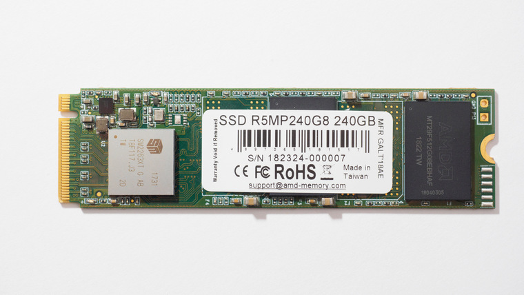 картинка Твердотельный накопитель 240GB SSD AMD RADEON R5 M.2 2280 PCl-E R2030MB/s, W1120MB/s R5MP240G8 от магазина itmag.kz