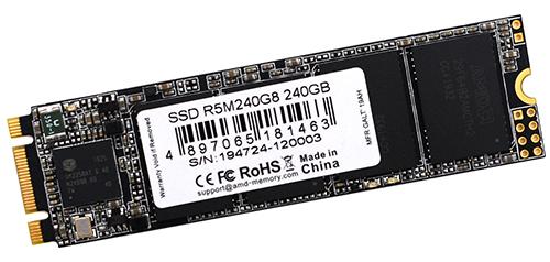 картинка Твердотельный накопитель 240GB SSD AMD RADEON R5 M.2 2280 SATA3 R530Mb/s, W450MB/s R5M240G8 от магазина itmag.kz