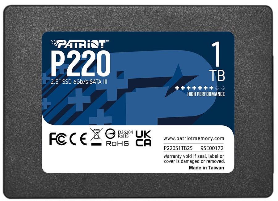 картинка Твердотельный накопитель SSD 1 Tb SATA 6Gb/s Patriot P220 P220S1TB25  от магазина itmag.kz