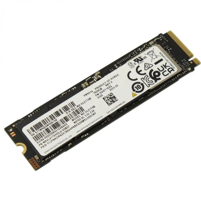 картинка Твердотельный накопитель 1000GB SSD Samsung PM9A1 M.2 NVMe  PCI-E Gen4x4 R7000Mb/s W5100MB/s MZVL21T0HDLU-00B07 от магазина itmag.kz