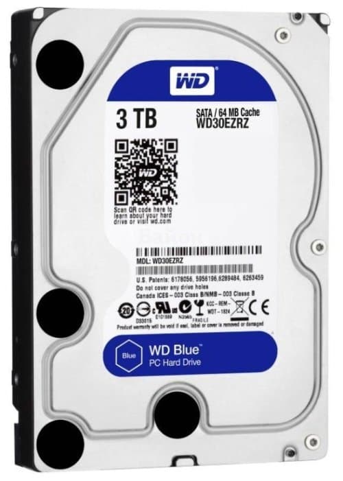 картинка Жёсткий диск WD Blue™ WD30EZRZ 3ТБ 3,5" 5400RPM 64MB (SATA-III) от магазина itmag.kz