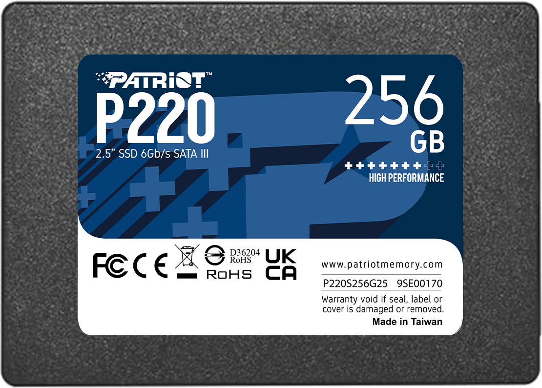 картинка Твердотельный накопитель SSD 256 Gb SATA Patriot P220 P220S256G25 2.5" 3D TLC от магазина itmag.kz