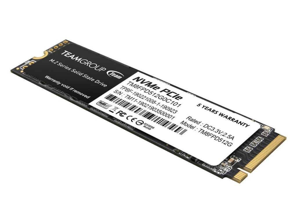 Твердотельный накопитель  512GB SSD TeamGroup MP33 PRO M.2 NVMe R2100Mb/s W1700MB/s (TM8FPD512G0C101) фото