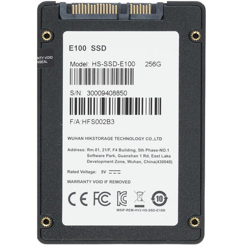 Твердотельный накопитель SSD SATA  256 GB Hiksemi E100 (Hikvision) (HS-SSD-E100 256G) фото