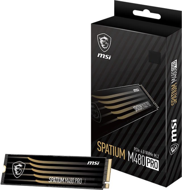 Твердотельный накопитель SSD MSI SPATIUM M480 PRO PCIE4.0 NVME M.2 1TB (S78-440L1G0-P83) фото