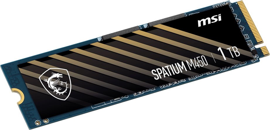 Твердотельный накопитель  SSD MSI SPATIUM M450 PCIe 4.0 NVMe M.2 500GB (S78-440K220-P83) фото