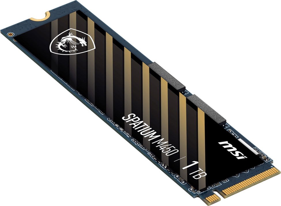 Твердотельный накопитель  SSD MSI SPATIUM M450 PCIe 4.0 NVMe M.2 500GB (S78-440K220-P83) фото