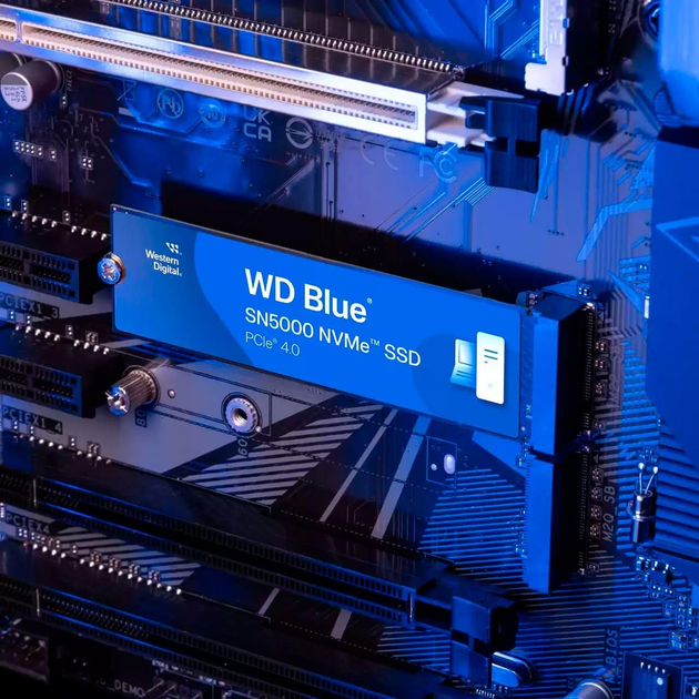 Твердотельный накопитель SSD WD BLUE SN5000 M.2 2280 NVMe 4.0 4000GB (WDS400T4B0E-00BKY0) фото