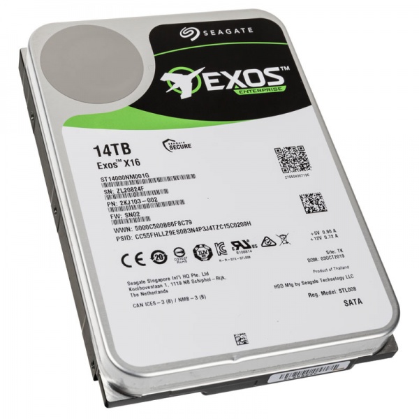 картинка Жесткий диск Exos X16 HDD 14TB 512E (ST14000NM001G) от магазина itmag.kz