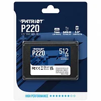 картинка Твердотельный накопитель SSD 512 Gb SATA Patriot P220 P220S512G25 2.5" 3D TLC от магазина itmag.kz