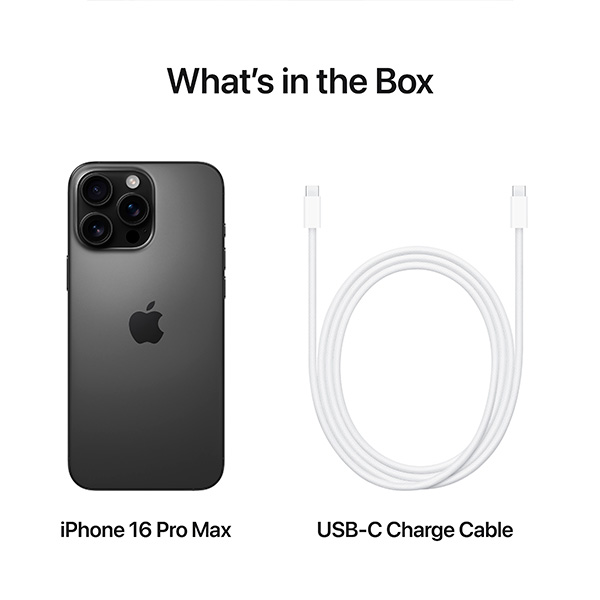 Смартфон Apple iPhone 16 Pro Max, 1TB Black Titanium (MYX43HX/A) фото