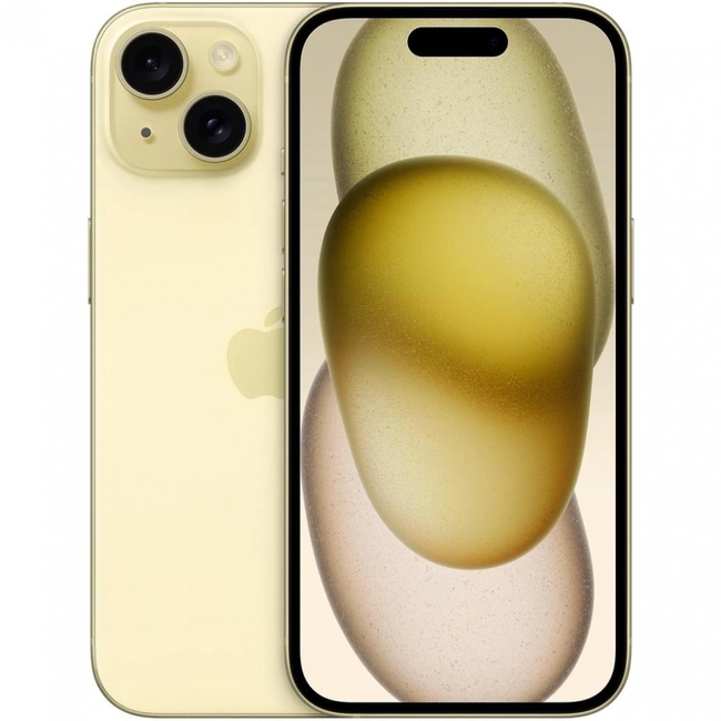 картинка Смартфон Apple iPhone 15 256GB, Yellow (MTP83HX/A) от магазина itmag.kz