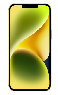 картинка Смартфон Apple iPhone 14 Yellow 128 (MR523RU/A) от магазина itmag.kz