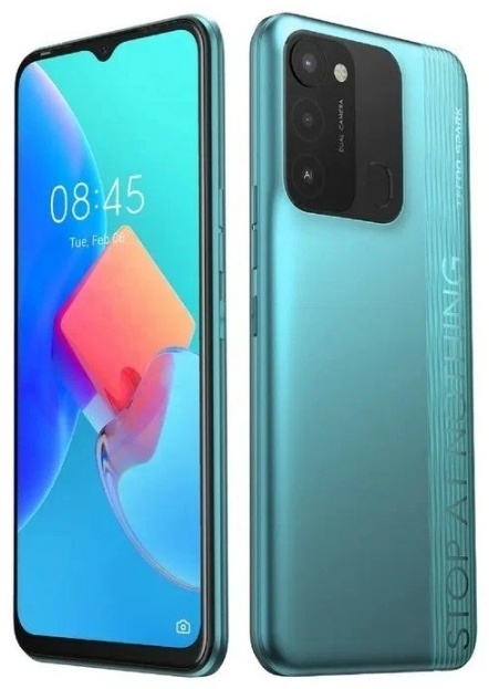 Смартфон Tecno Spark 8C, T606 4/128GB (KG5K/TURQUOISE CYAN) фото