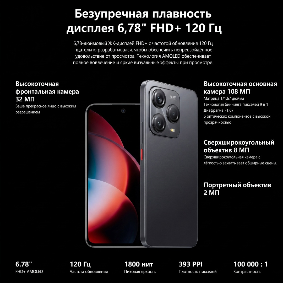 Смартфон Meizu Note 22 8/128GB - Steel Blue (M513H/8/128/Blue) фото