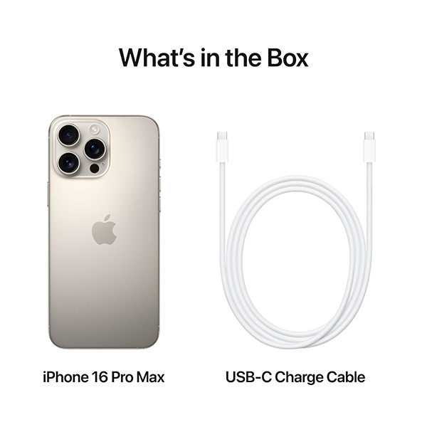 Смартфон Apple iPhone 16 Pro Max 512GB (16 Pro MAX/512GB/Natural Titanium) фото