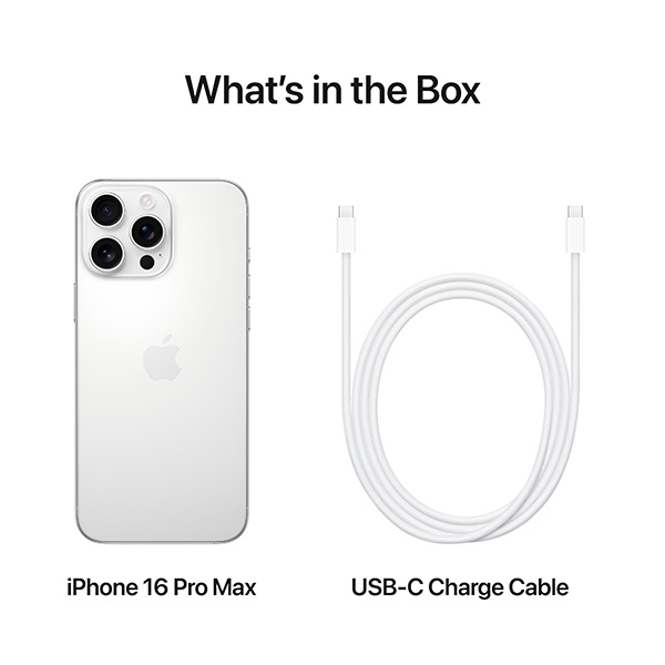 Смартфон Apple iPhone 16 Pro Max 256GB White Titanium (MYWW3HX/A) фото