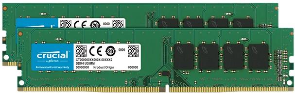 картинка Оперативная память 32GB KIT (2x16Gb) DDR4 3200 MHz Crucial PC4-25600 CL22 1.2V CT2K16G4DFD832A.  от магазина itmag.kz