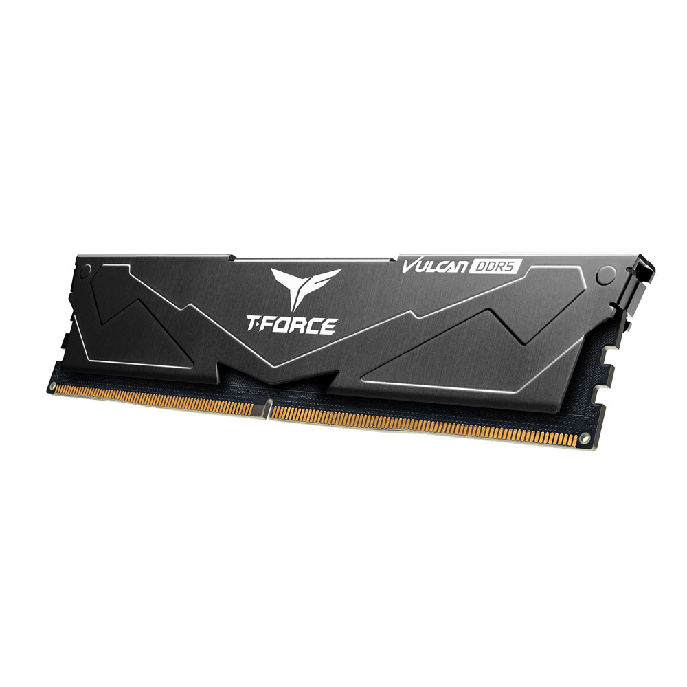 Комплект модулей памяти TeamGroup Team T Force Vulcan DDR5 64Gb (32x2), 6000MHz, Black (FLBD564G6000HC38ADC01) фото