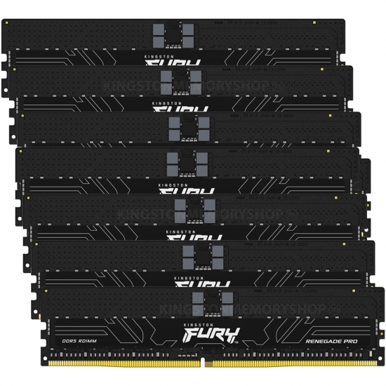 картинка Оперативная память Kingston Fury Renegade Pro RDIMM Black EXPO, 256Gb (8x32Gb) DDR5 KF556R28RBE2K8-256 от магазина itmag.kz