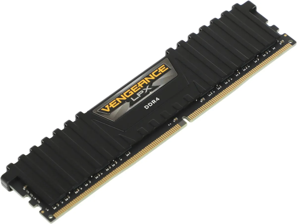 Оперативная память Corsair Vengeance LPX DDR4, 3200MHz 16GB - Black (CMK16GX4M1E3200C16) фото