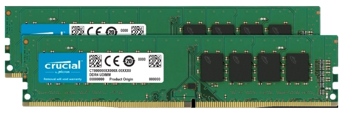 картинка Оперативная память 16GB KIT (2x8Gb) DDR4 3200MHz Crucial (CT2K8G4DFRA32A) от магазина itmag.kz