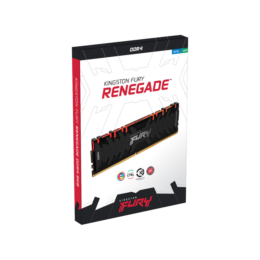 картинка Комплект модулей памяти Kingston FURY Renegade RGB KF432C16RBAK2/16 DDR4 16GB (Kit 2x8GB) 3200MHz от магазина itmag.kz