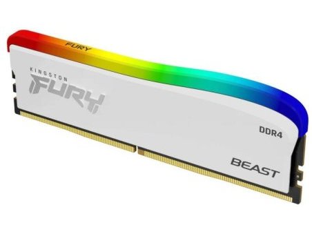 картинка Модуль памяти Kingston Fury Beast White RGB KF432C16BWA/8 DDR4 DIMM 8Gb 3200 MHz  от магазина itmag.kz