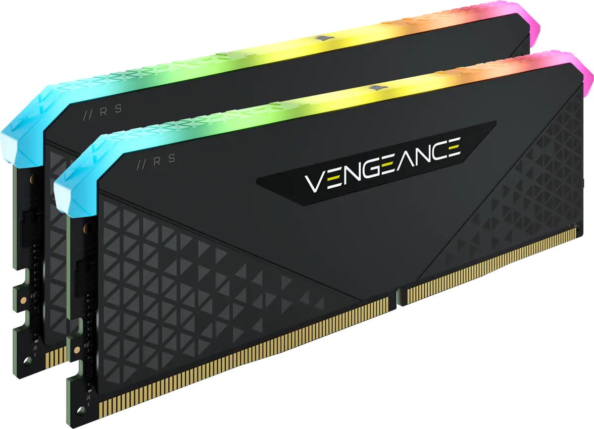 Оперативная память Corsair Vengeance RGB RS DDR4, 3200MHz 16GB (2x8GB) - Black (CMG16GX4M2E3200C16) фото
