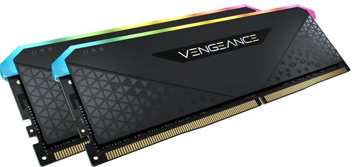 Оперативная память Corsair Vengeance RGB RS DDR4, 3200MHz 16GB (2x8GB) - Black (CMG16GX4M2E3200C16) фото