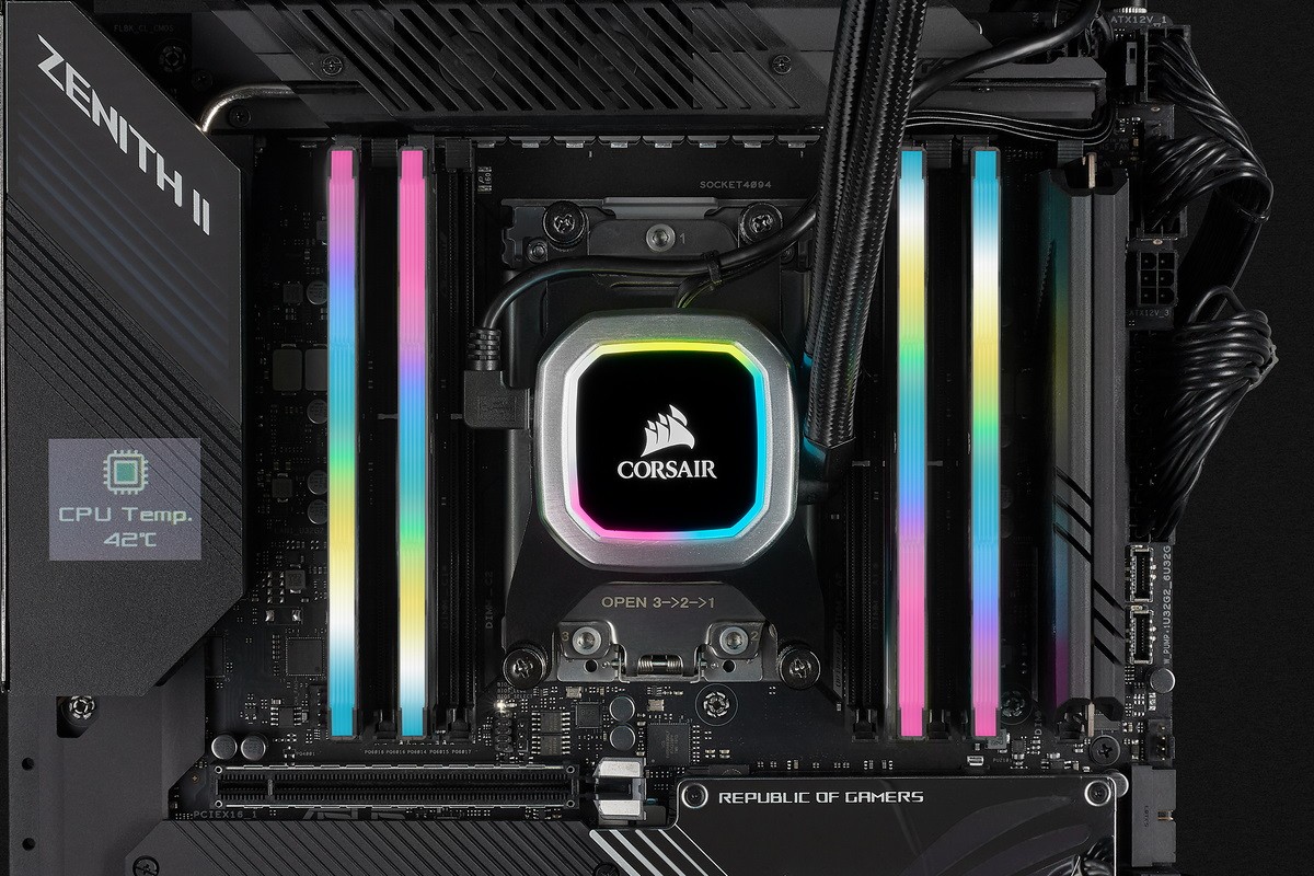 Оперативная память Corsair Vengeance RGB Pro SL DDR-4 DIMM 16GB (2x8GB Kit) 3600MHz, , (CMH16GX4M2Z3600C18) фото