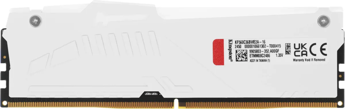 Оперативная память Kingston FURY Beast RGB EXPO DDR5 16GB 6000MT/s, White (KF560C36BWE2A-16) фото