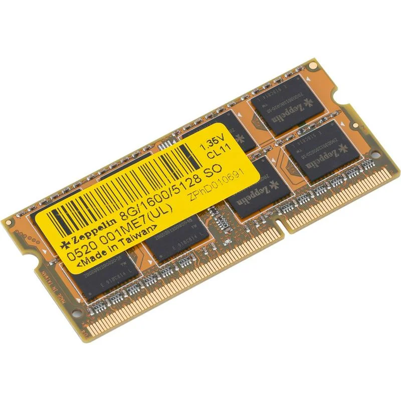 картинка Оперативная память SODIMM DDR3 PC-12800 (1600 MHz)  4Gb Zeppelin (Z 4G/1600/5128 SO 1.35V) от магазина itmag.kz