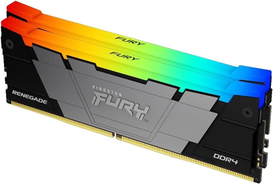 картинка Оперативная память Kingston 16GB 3600MT/s DDR4 CL16 DIMM (Kit of 2) FURY Renegade RGB от магазина itmag.kz