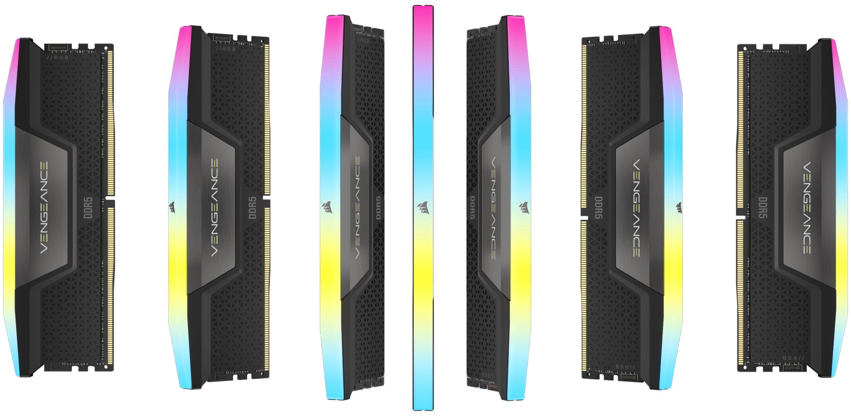 Оперативная память Corsair Vengeance RGB DDR5, 32GB (2 x 16GB) 6400MHz - GREY (CMH32GX5M2B6400Z32) фото