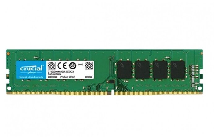 картинка Оперативная память 16GB DDR4 3200 MHz Crucial  PC4-25600 CL22 NON-ECC 1.2V CT16G4DFD832A от магазина itmag.kz