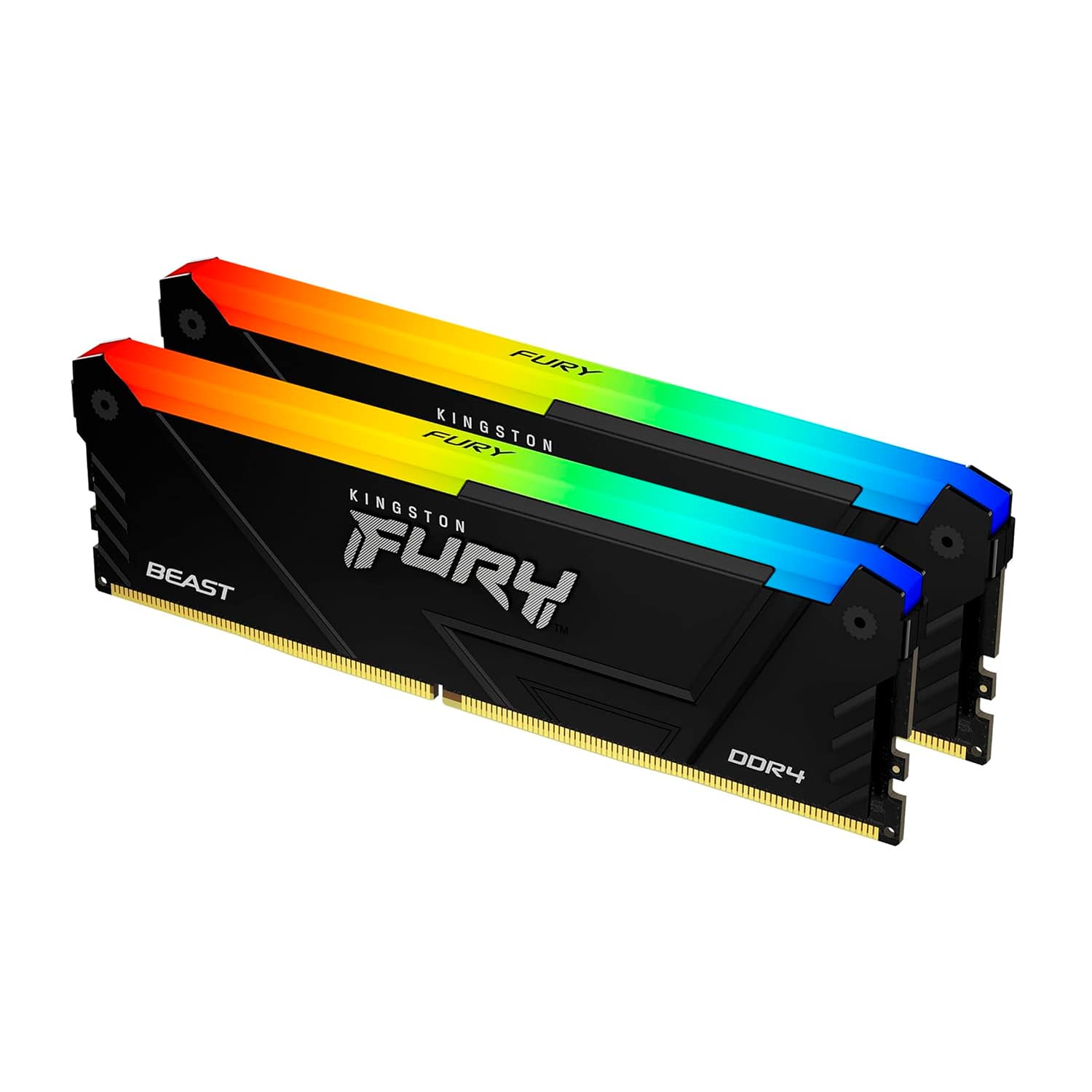 картинка Оперативная память Kingston 32GB 3600MT/s DDR4 CL18 DIMM (Kit of 2) FURY Beast RGB от магазина itmag.kz