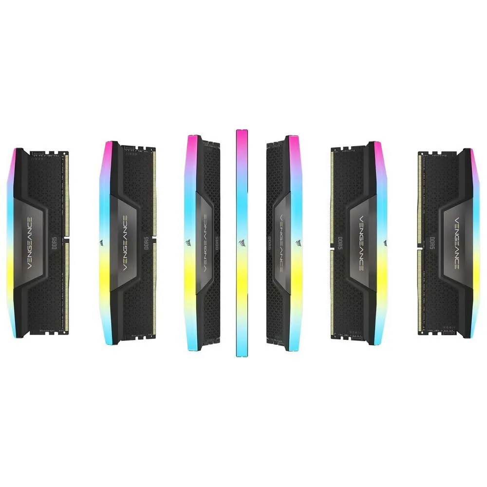 Комплект оперативной памяти Corsair VENGEANCE RGB DDR5, 5200MT/s 32GB 2x16GB DIMM XMP 3.0 (CMH32GX5M2B5200C40) фото