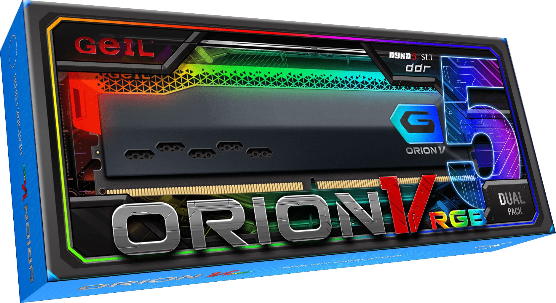Оперативная память GEIL Orion V RGB DDR5 64GB Kit (2x32GB) 5600Mhz (GVSG564GB5600C38ADC) фото