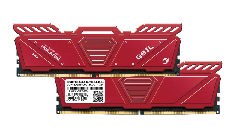 картинка Оперативная память 32GB Kit (2x16GB) GEIL POLARIS 5200Mhz DDR5 GOR532GB5200C42DC Red от магазина itmag.kz