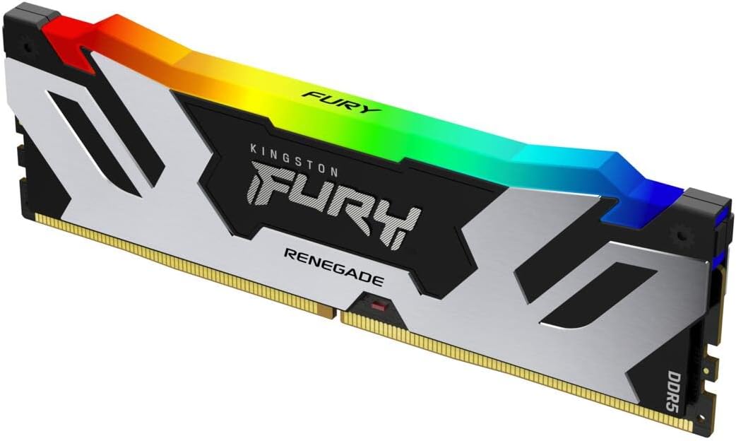 Оперативная память CU-DIMM Kingston Fury Renegade DDR5 24 GB 8800MHz Silver RGB (KF588CU42RSA-24) фото
