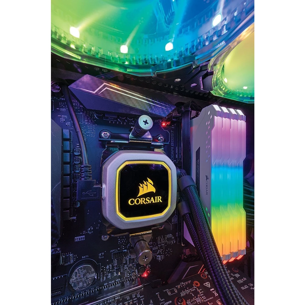 Комплект оперативной памяти CORSAIR VENGEANCE RGB PRO 32GB (2x16GB) DDR4 3200 (CMW32GX4M2E3200C16W) фото